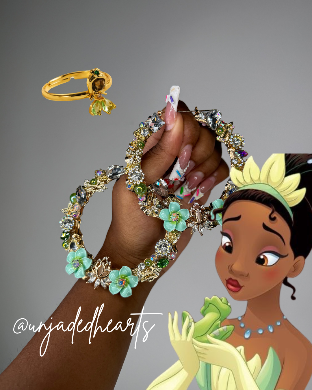 Princess hoops + ring