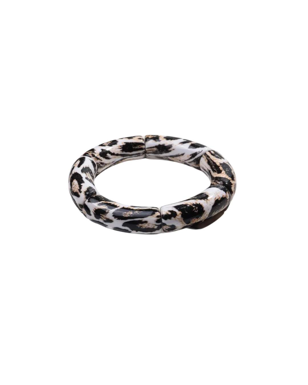 Cheetah elastic bangle
