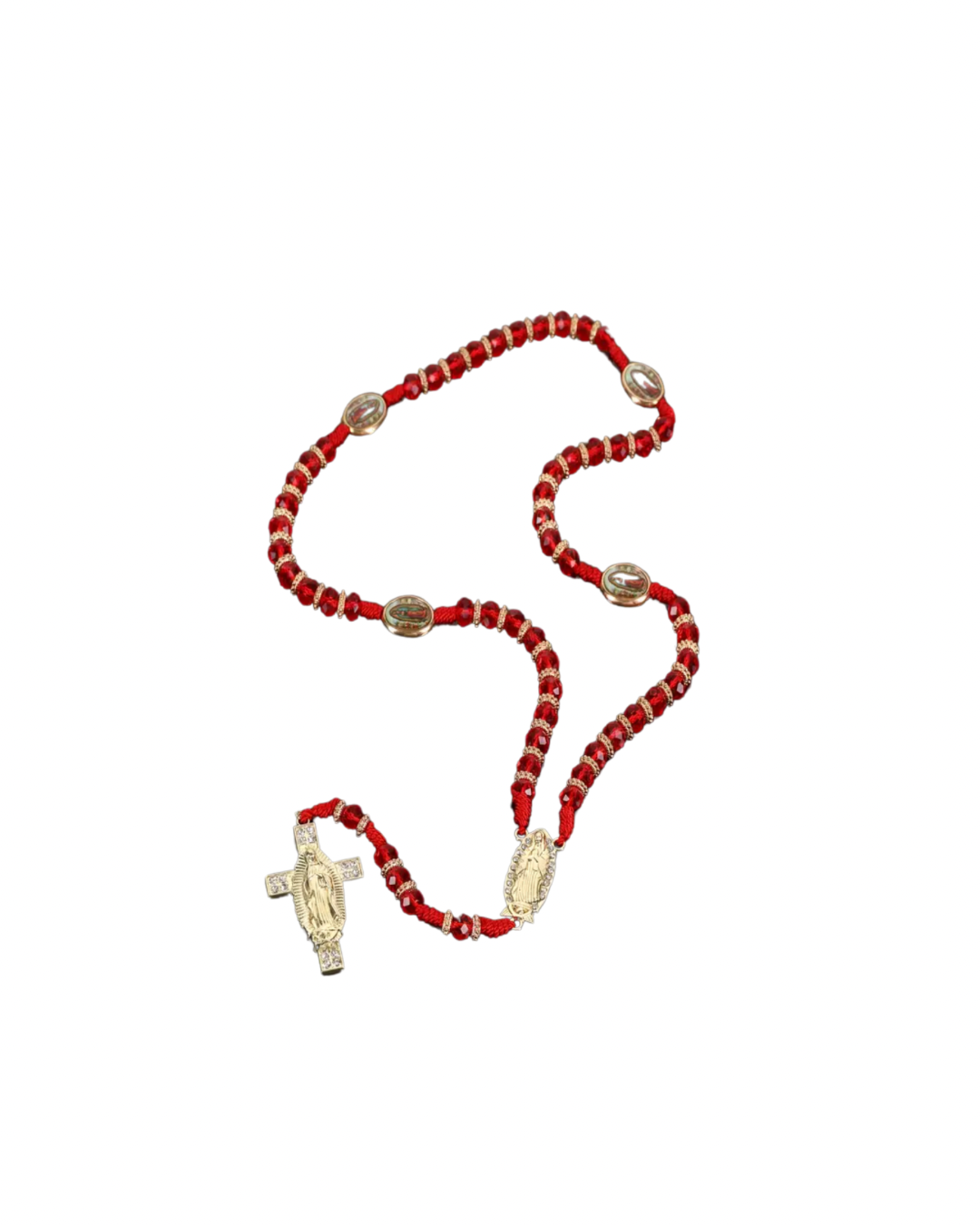 Red bling rosary