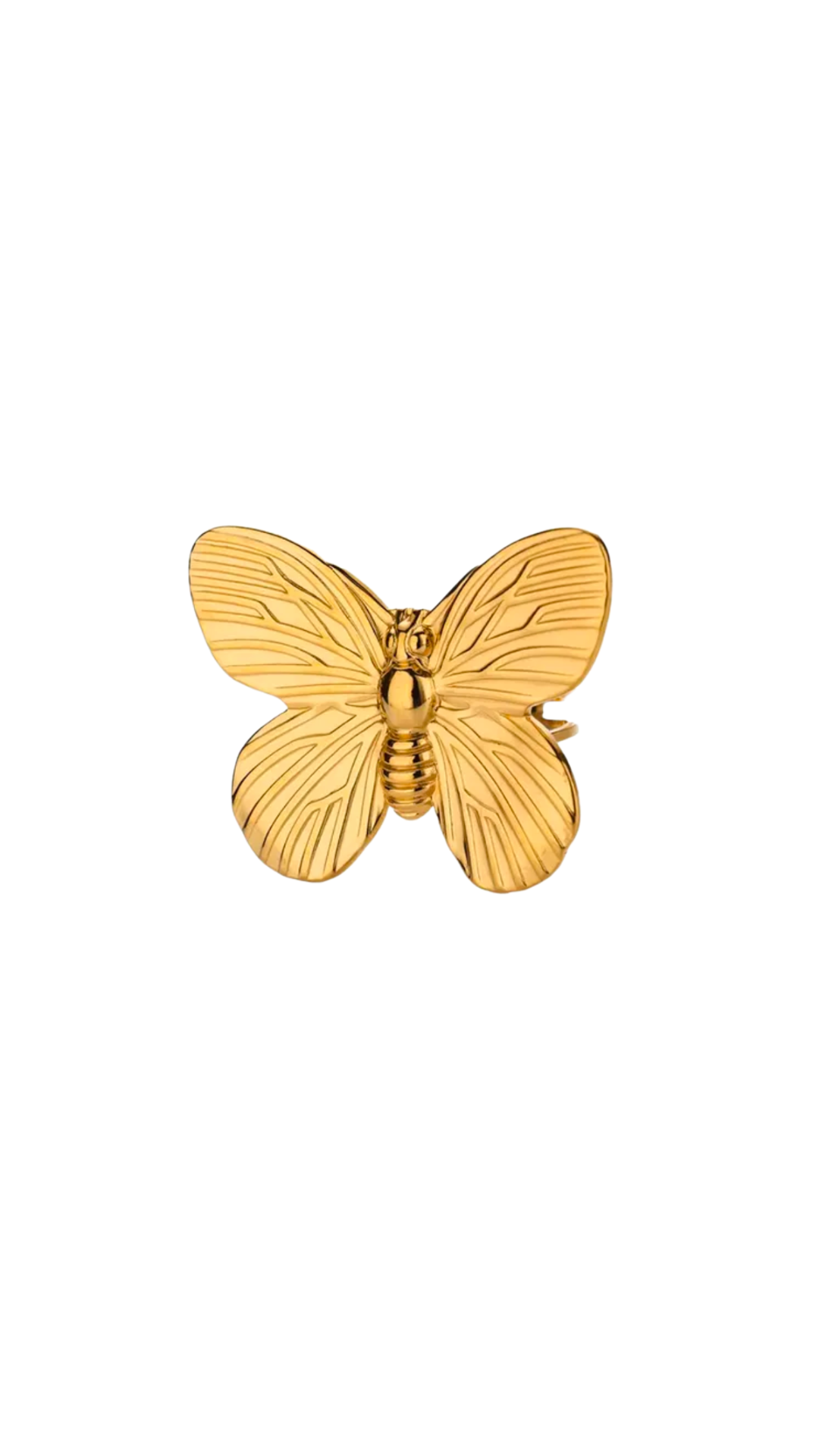 Jumbo butterfly ring