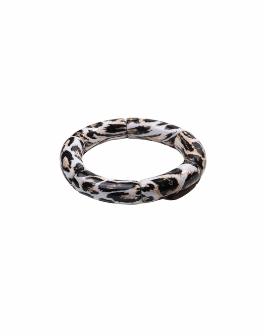 Cheetah elastic bangle