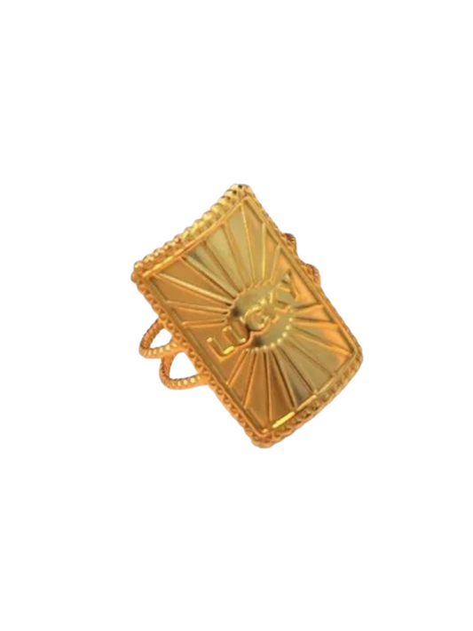 Lucky plate ring