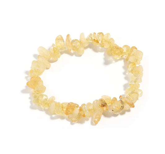 citrine chip bracelets