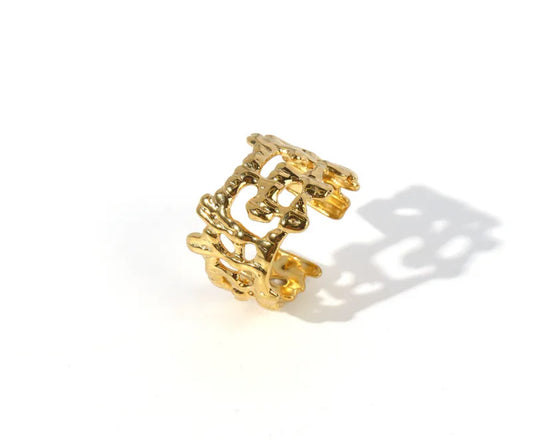 Melting nugget ring