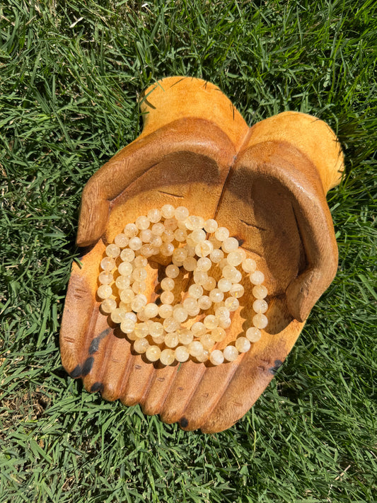 Citrine beaded bracelet