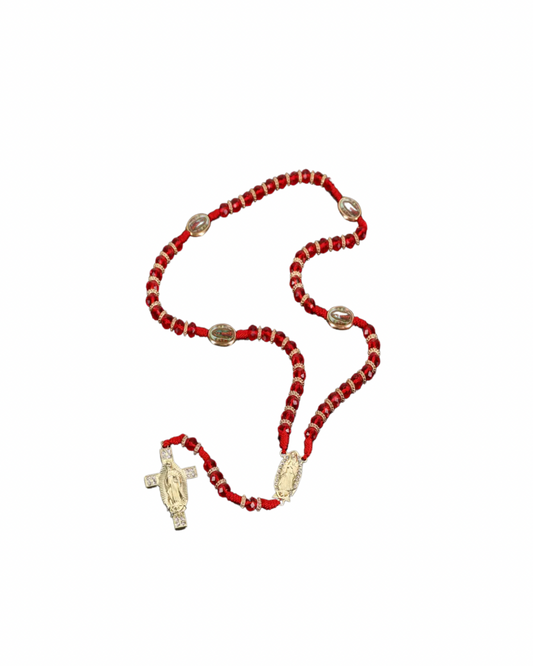 Red bling rosary