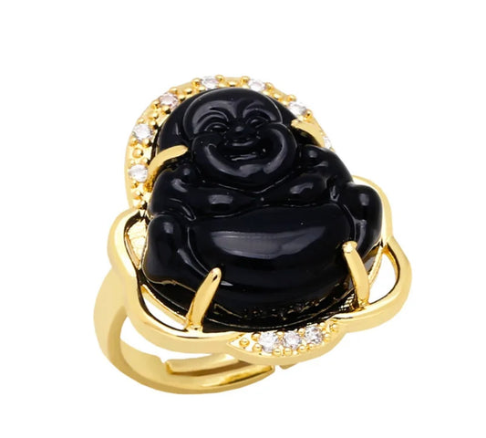 Black Buddha Ring