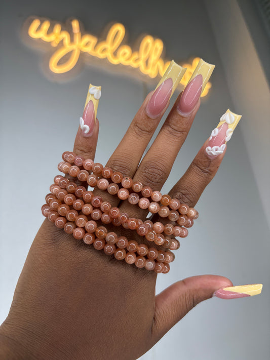 Sun stone beaded bracelets
