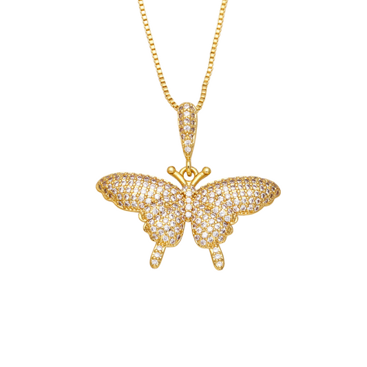golden fly necklace