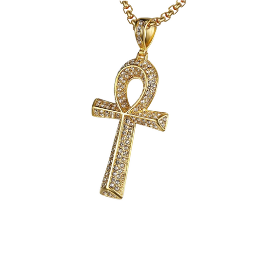 Diamond Ankh Necklace