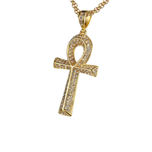 Load image into Gallery viewer, Diamond Ankh Necklace
