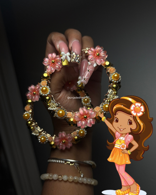 Orange blossom hoops
