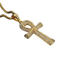 Load image into Gallery viewer, Diamond Ankh Necklace
