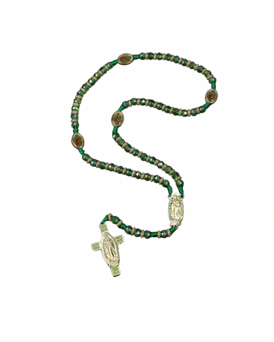 Green bling rosary