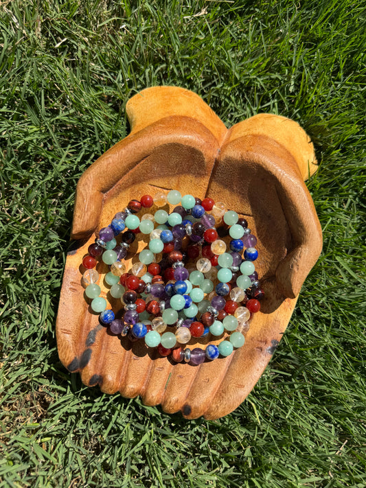 Chakra beaded bracelet