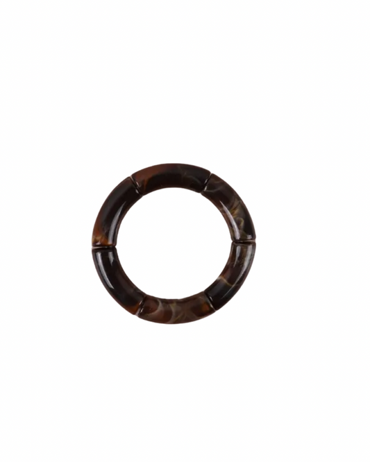 Mocha elastic bangle