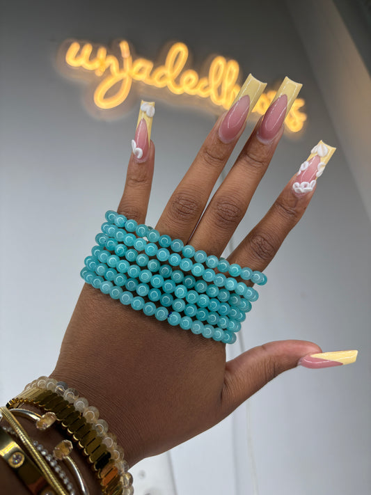 Amazonite beaded bracelet