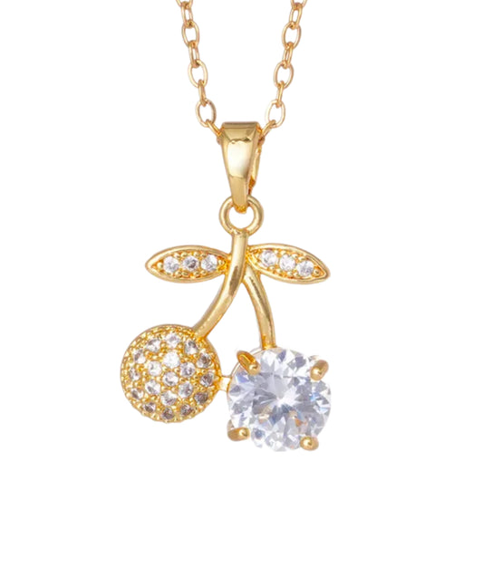 White cherry necklace