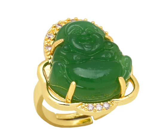 Green Buddha Ring